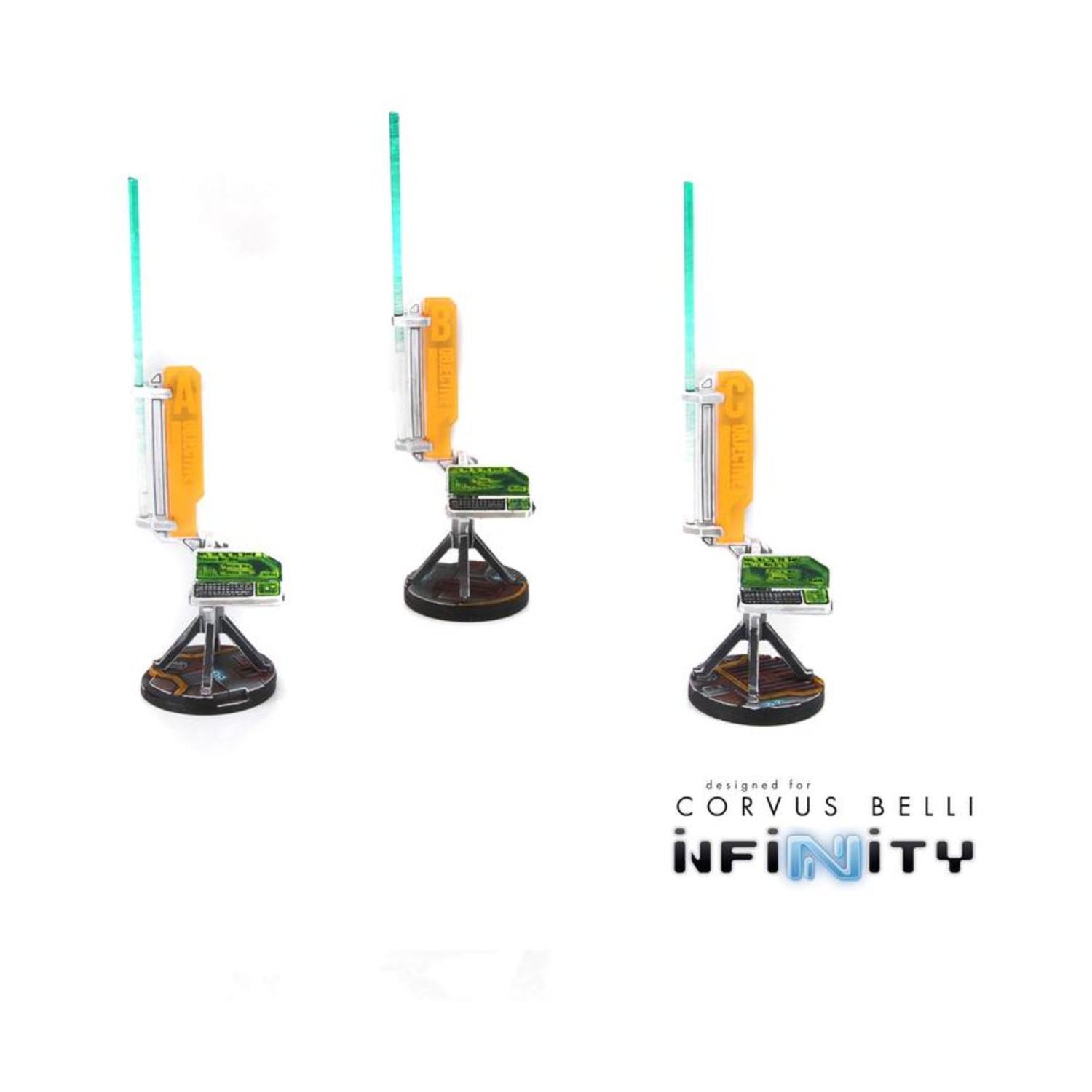 Warsenal Infinity Terrain Tracking Beacon - Orange (3 pack) Pack SW (New)