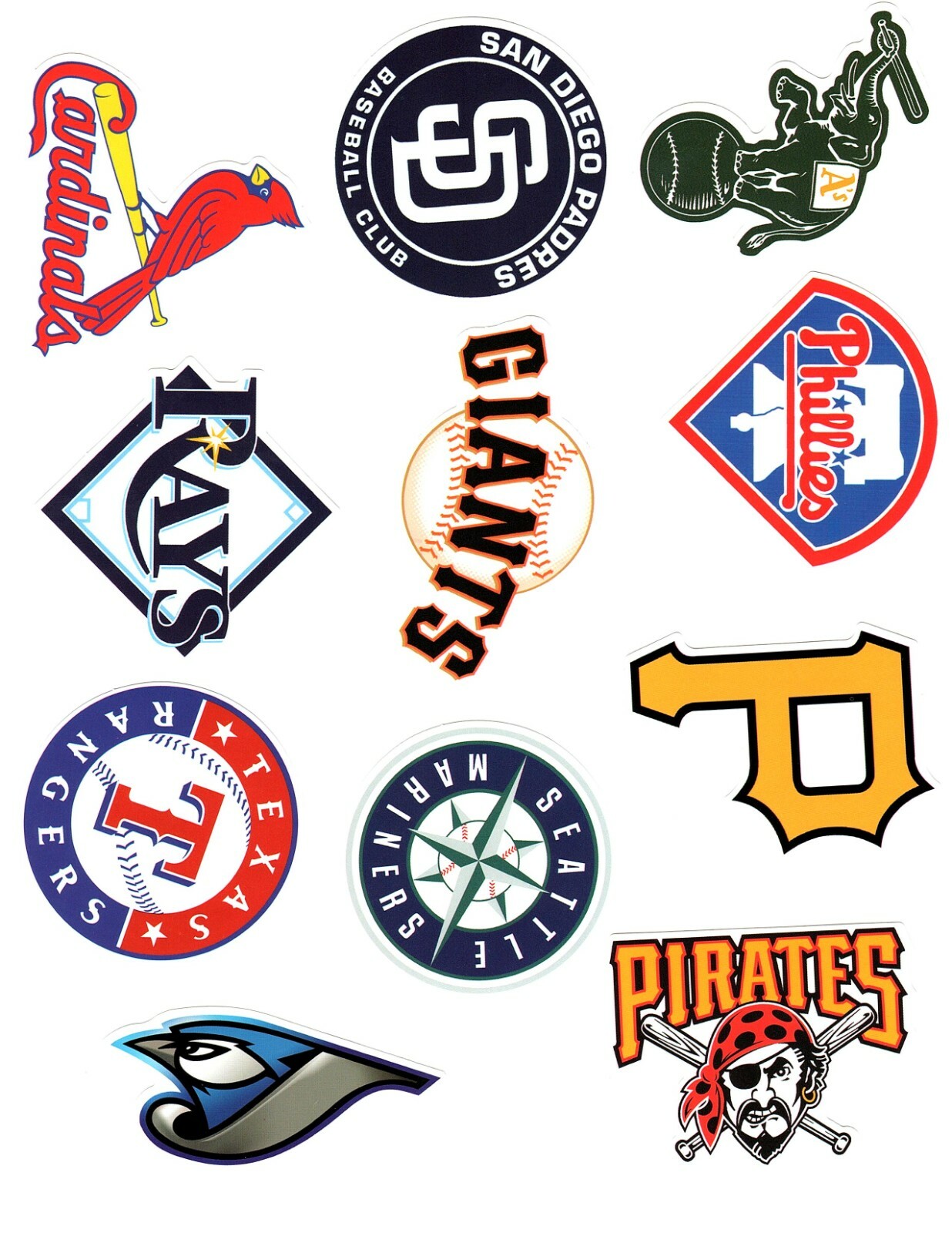 MLB Baseball Decal Sticker Team Logo Designs Licensed Choose your favorite team!