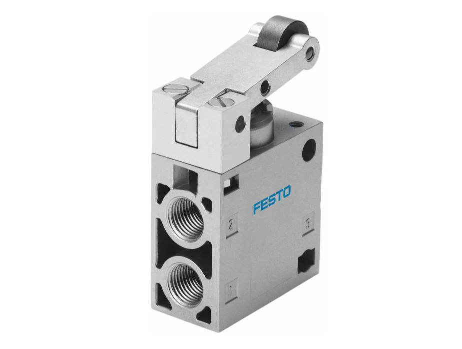 Festo R-3-1 / 4-B 8985 Roller Lever Valve New