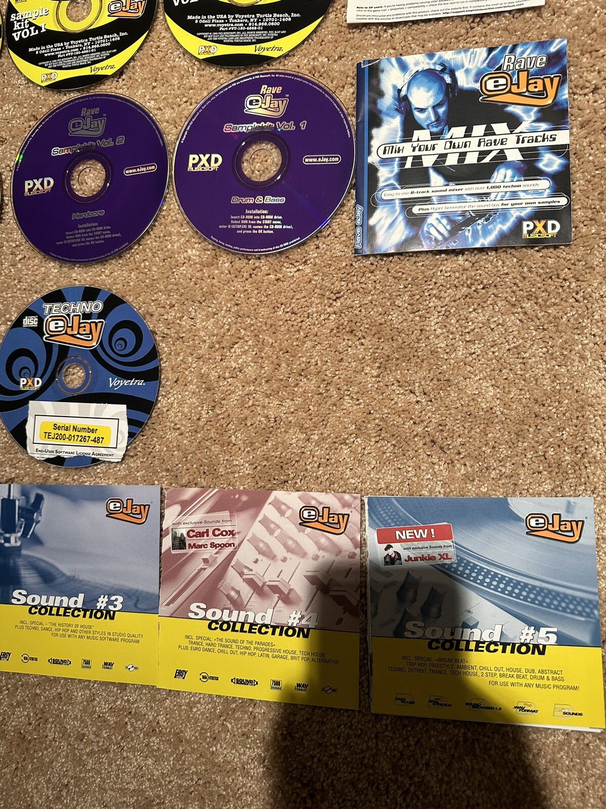 36 Ejay sample, Program discs. 100k+ samples dance rave hiphop techno