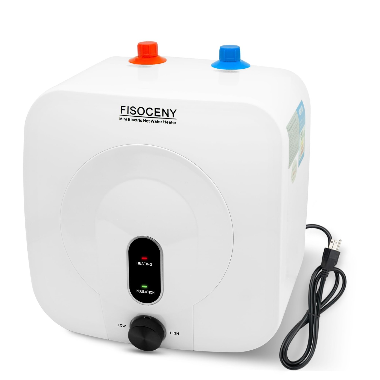 2.5 Gallon Mini Tank Water Heater 1500W 120V RV Kitchen Stainless Steel Fisoceny