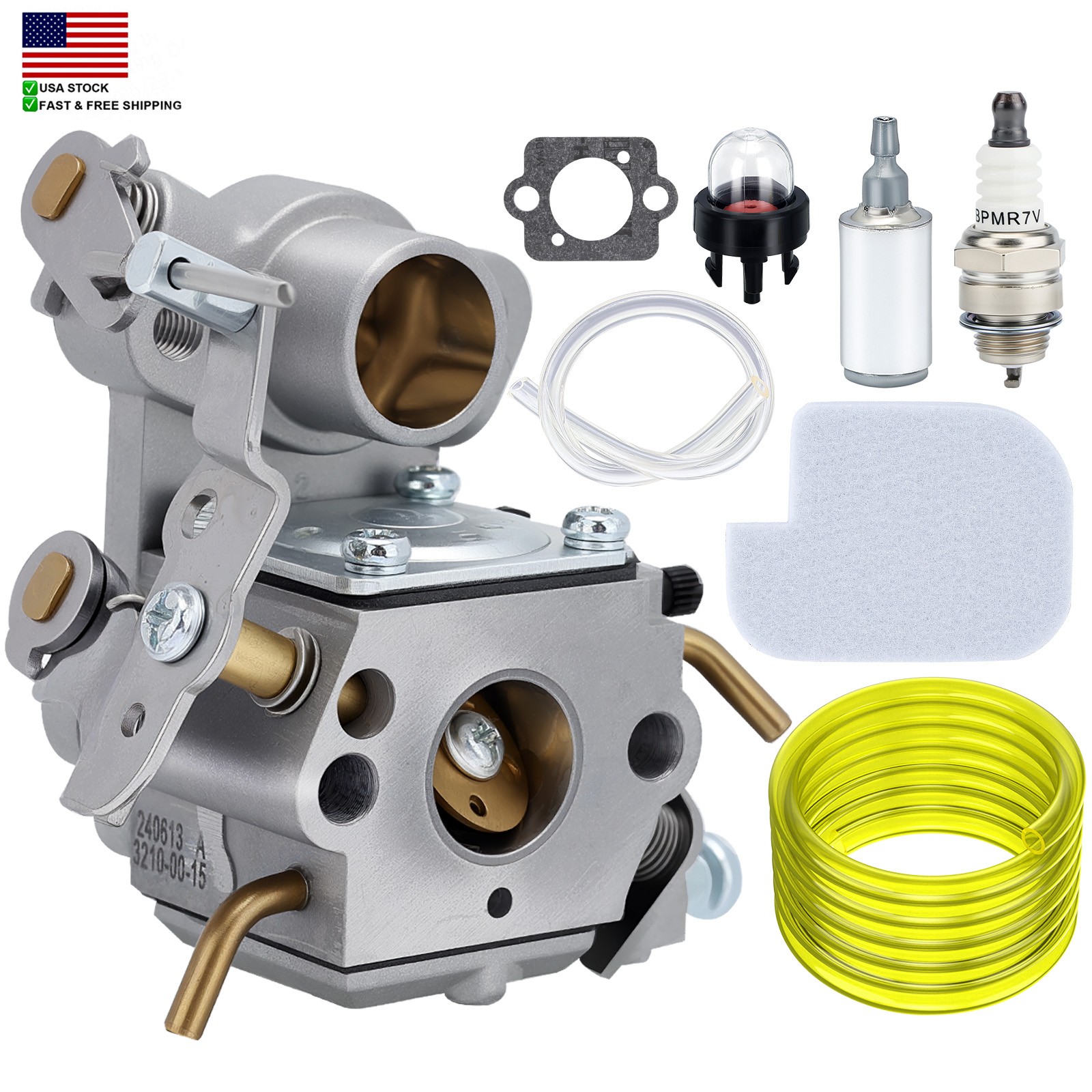 Carburetor  for Craftsman 358351700 358381700 chainsaw fuel filter kit