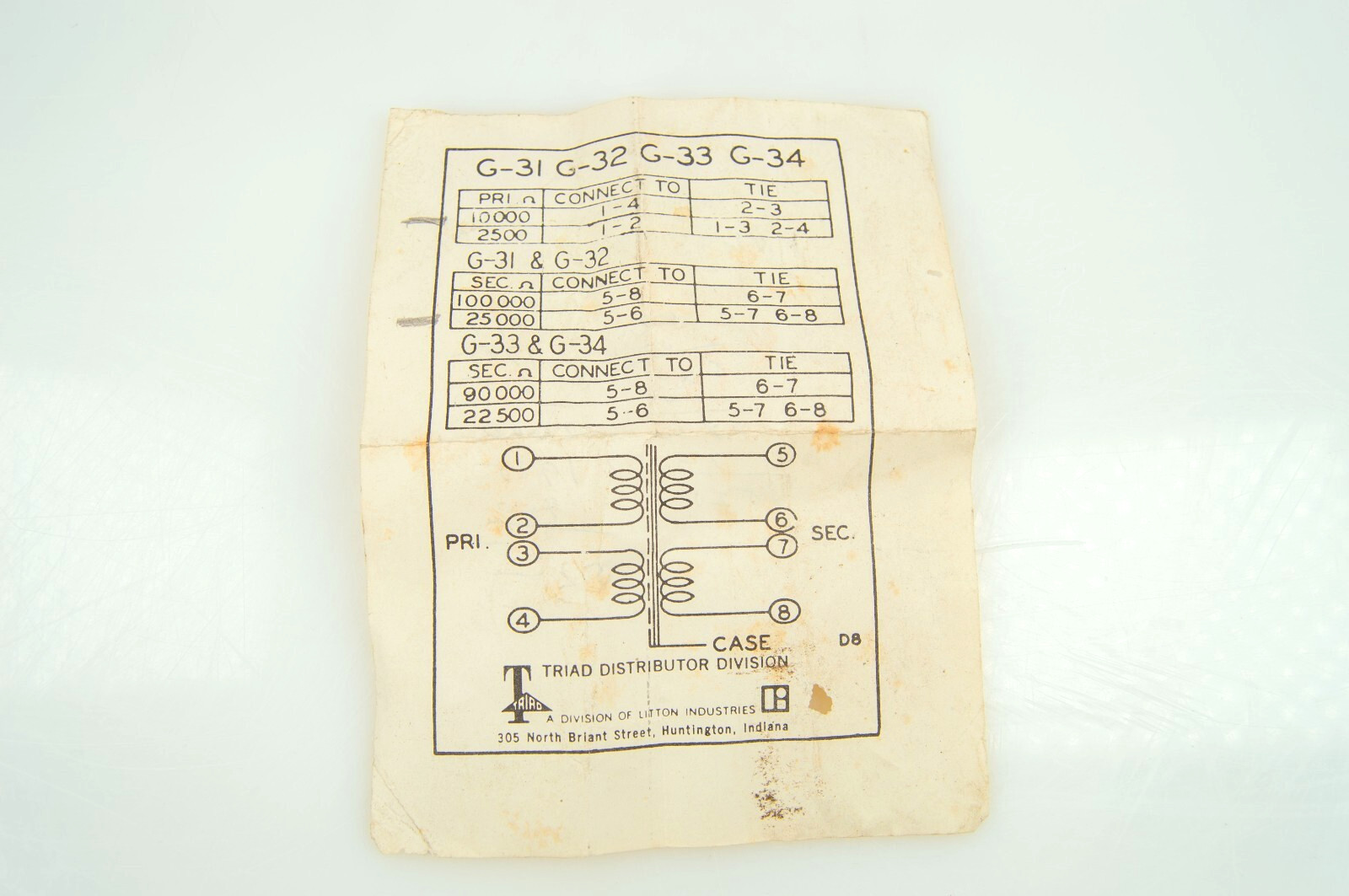 Triad Geoformer G-31 Transformer
