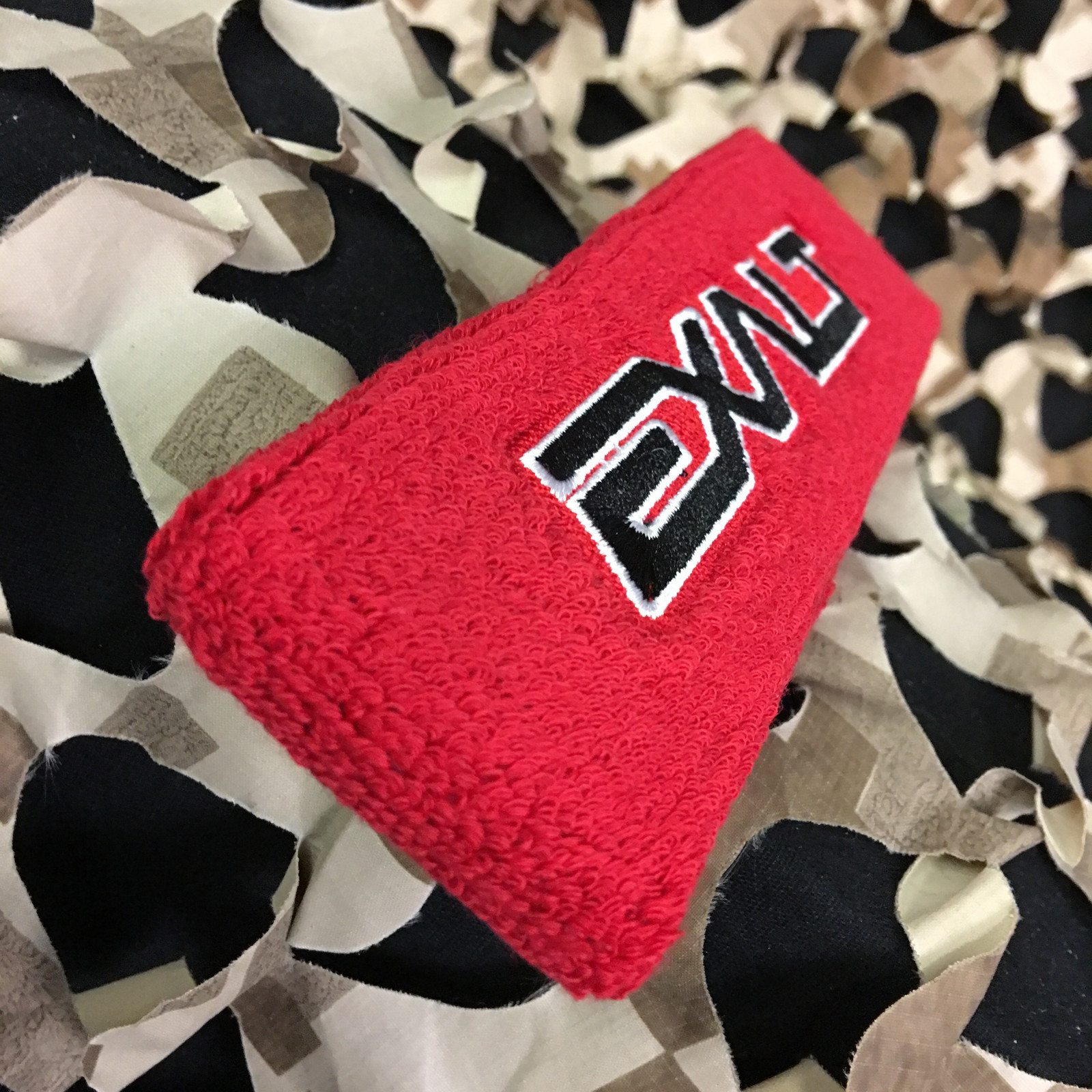 NEW Exalt Paintball Padded Sweatband Headband Head Sweat Band - Red/Black
