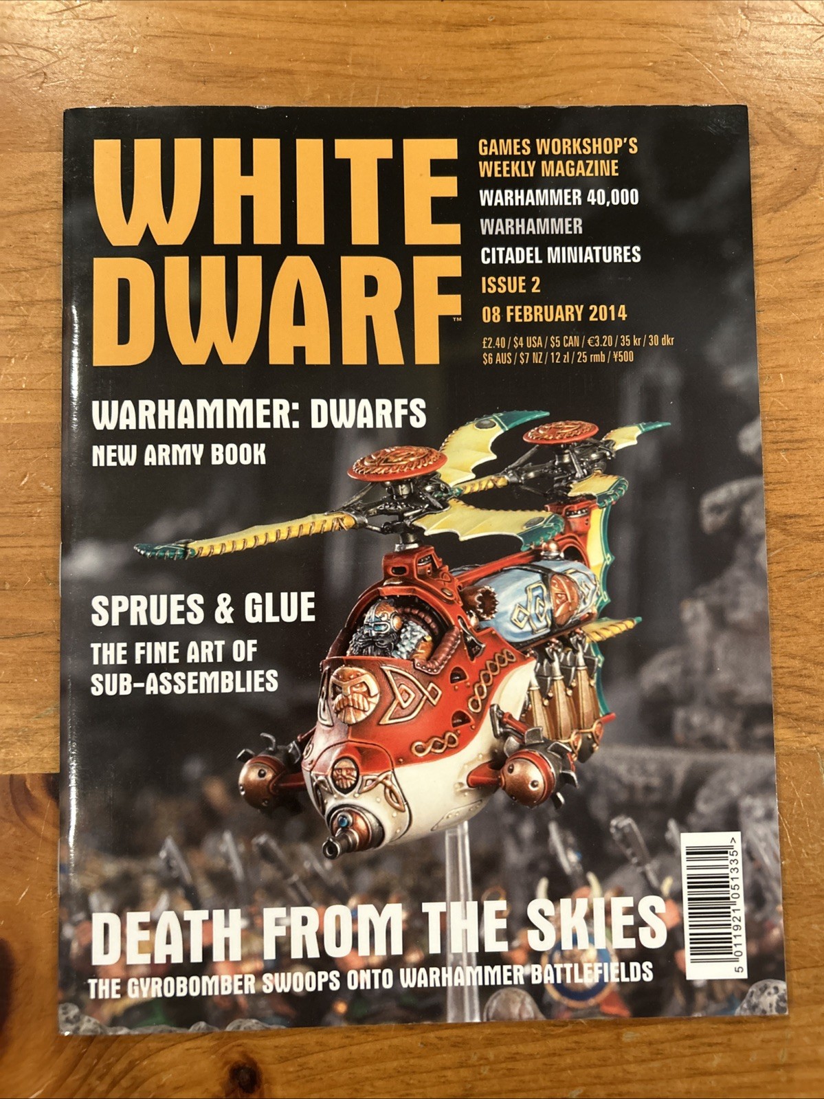 WARHAMMER MAGAZINE WHITE DWARF ISSUE #2 Feb 8 2014 Death From The Skies