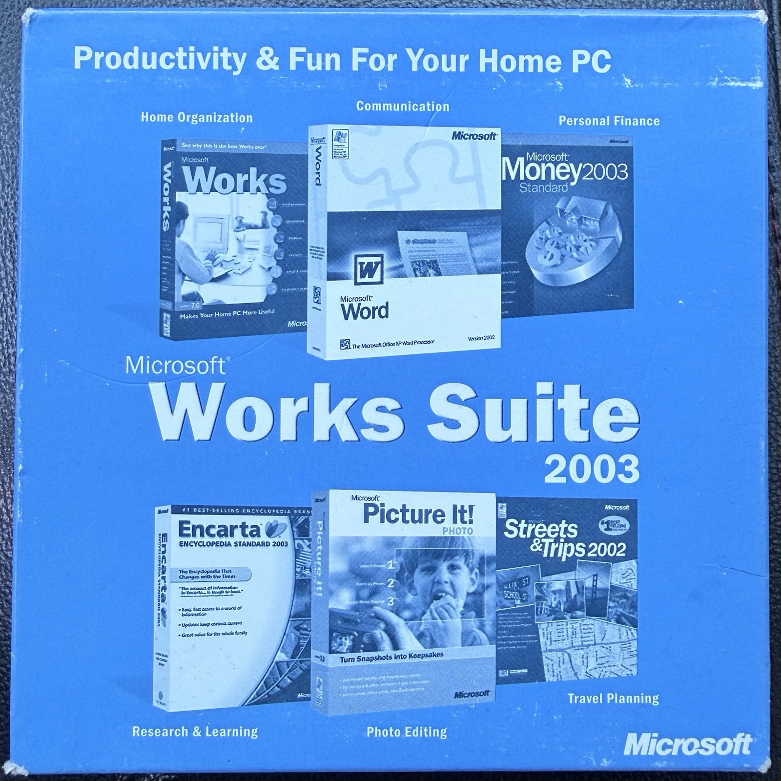 Microsoft Works Suite 2003 Software CD - Comes With Product Key