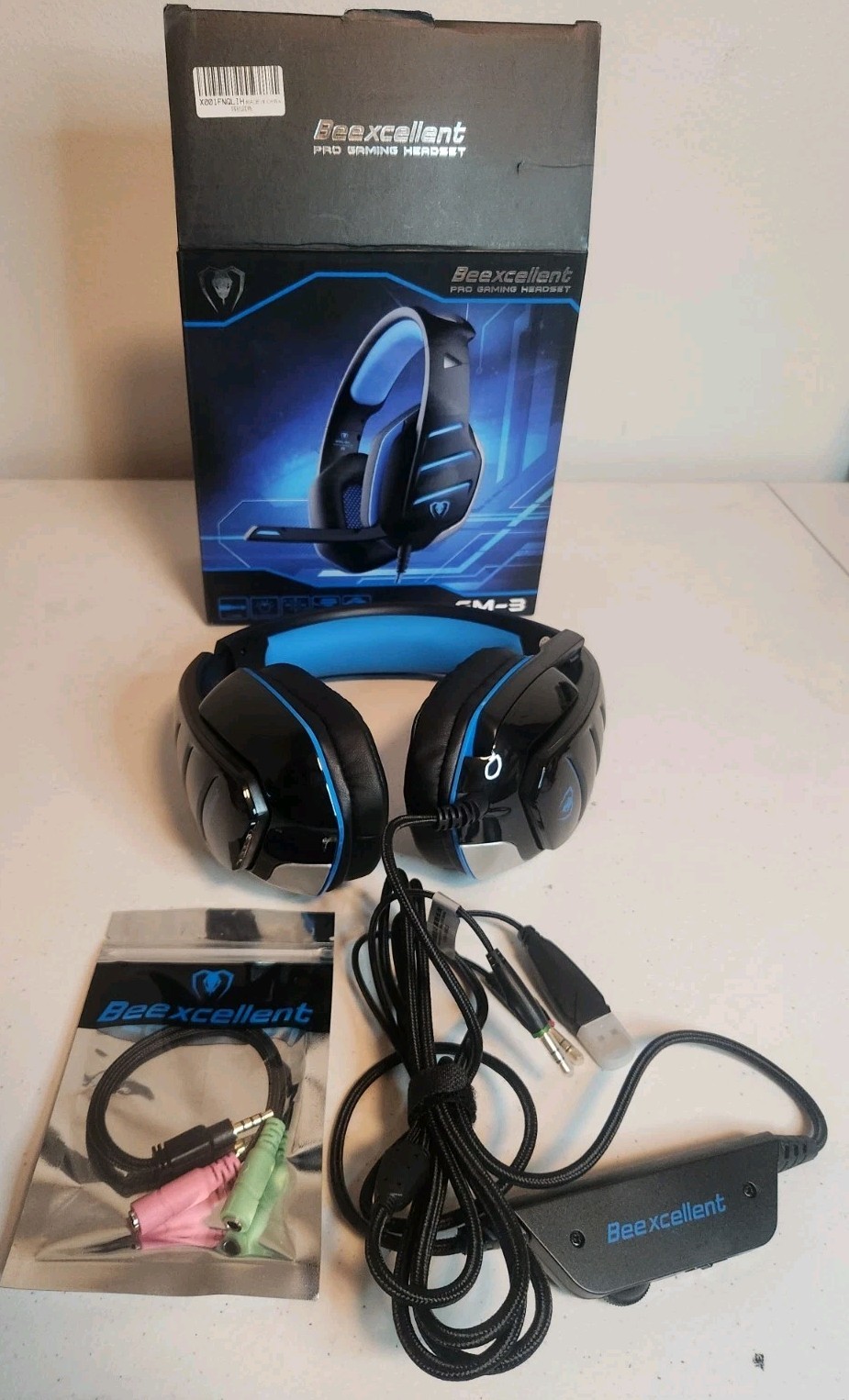 Beexcellent GM-3 Wired Gaming Headset - 7.1 Surround w/ Mic & Volume Adjustment