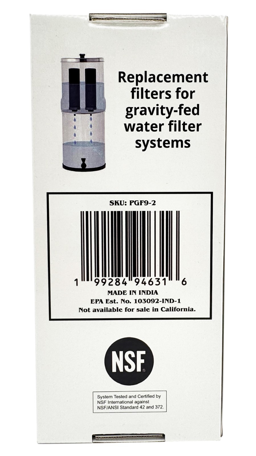 Phoenix Gravity New Millennium Edition Filter Elements for Berkey® Water Systems