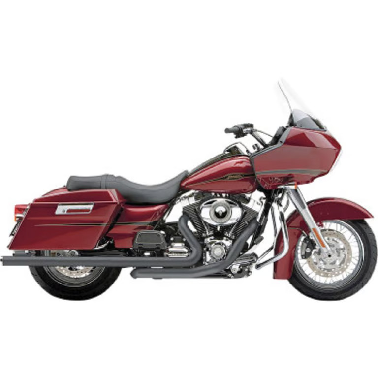 Cobra Ture Dual Head Pipes - Black Motorcycle Street Bike 6257RB 1802-0393