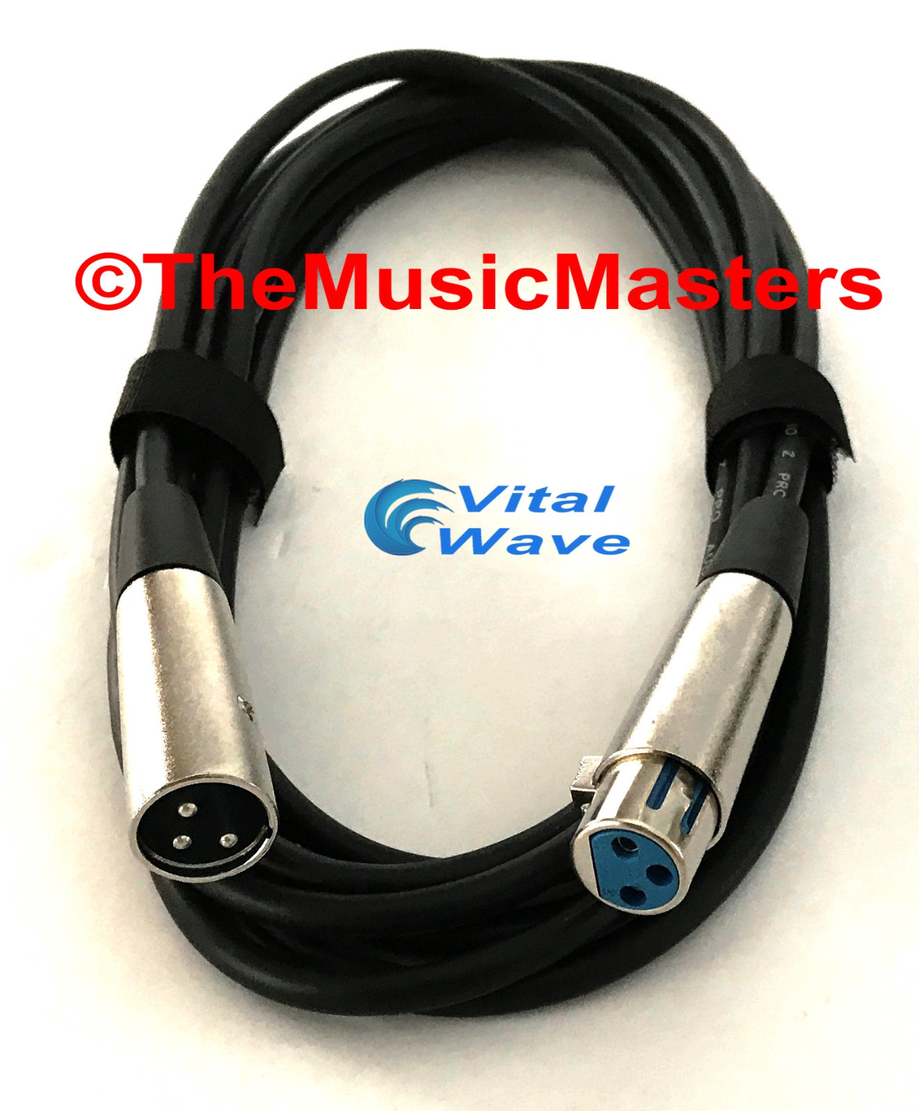 12ft XLR Microphone Audio Cable M-F Mic Extension Amp Powered Speaker Wire VWLTW
