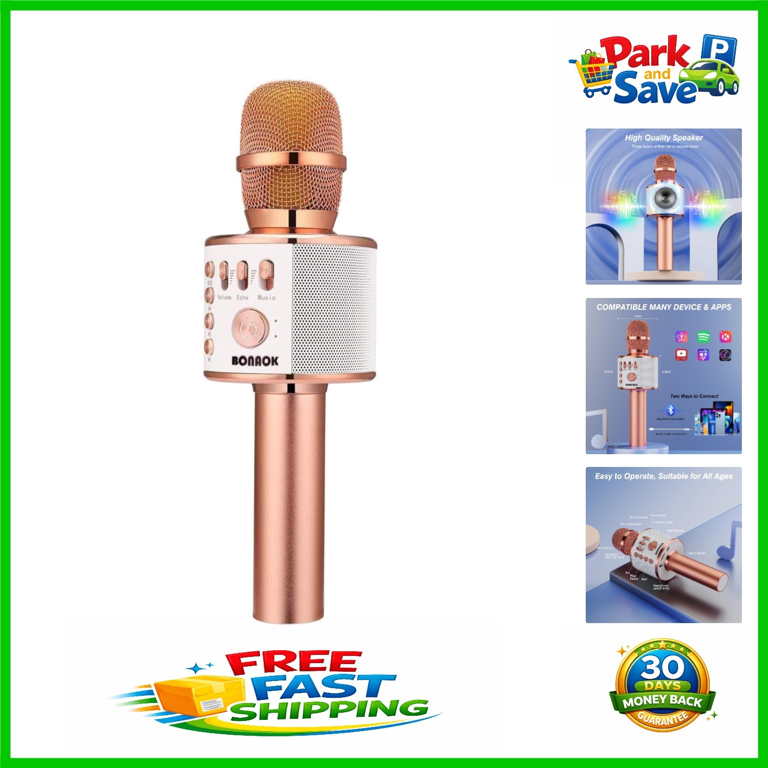 Multi-Functional Bluetooth Karaoke Mic and Speaker - Ultimate Home Entertainment