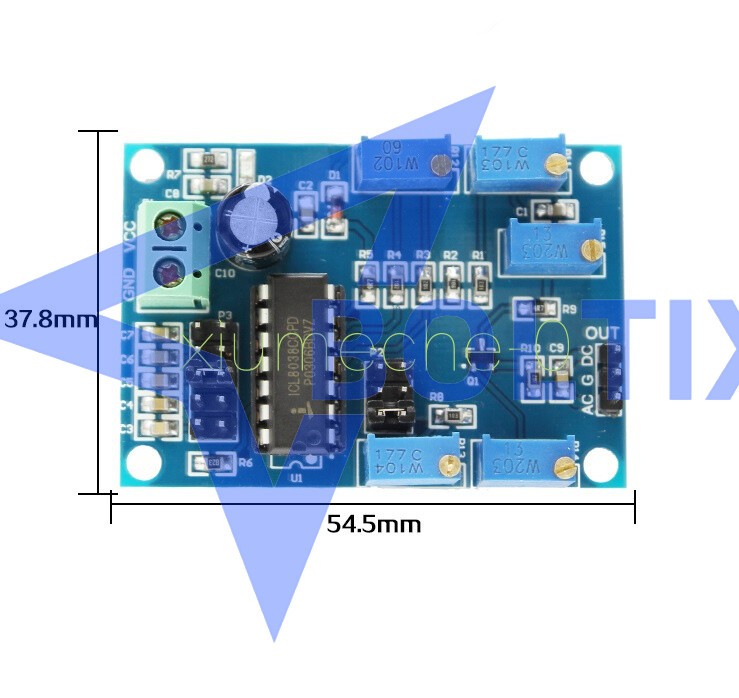 ICL8038 Medium/Low Frequency Waveform Signal Generator Sine Wave Signal Source M