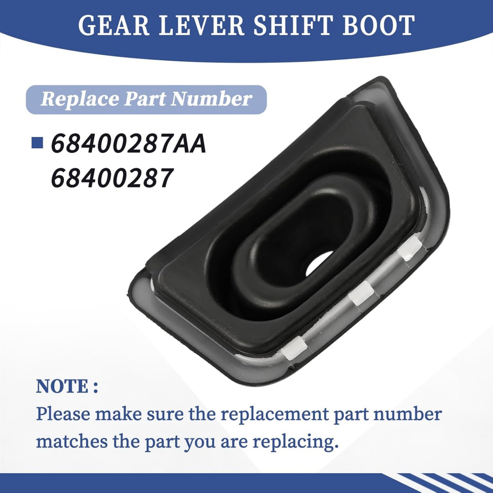 68400287AA Gear Shift Lever Boot Replacement For Ram Pickup Truck 1500-3500