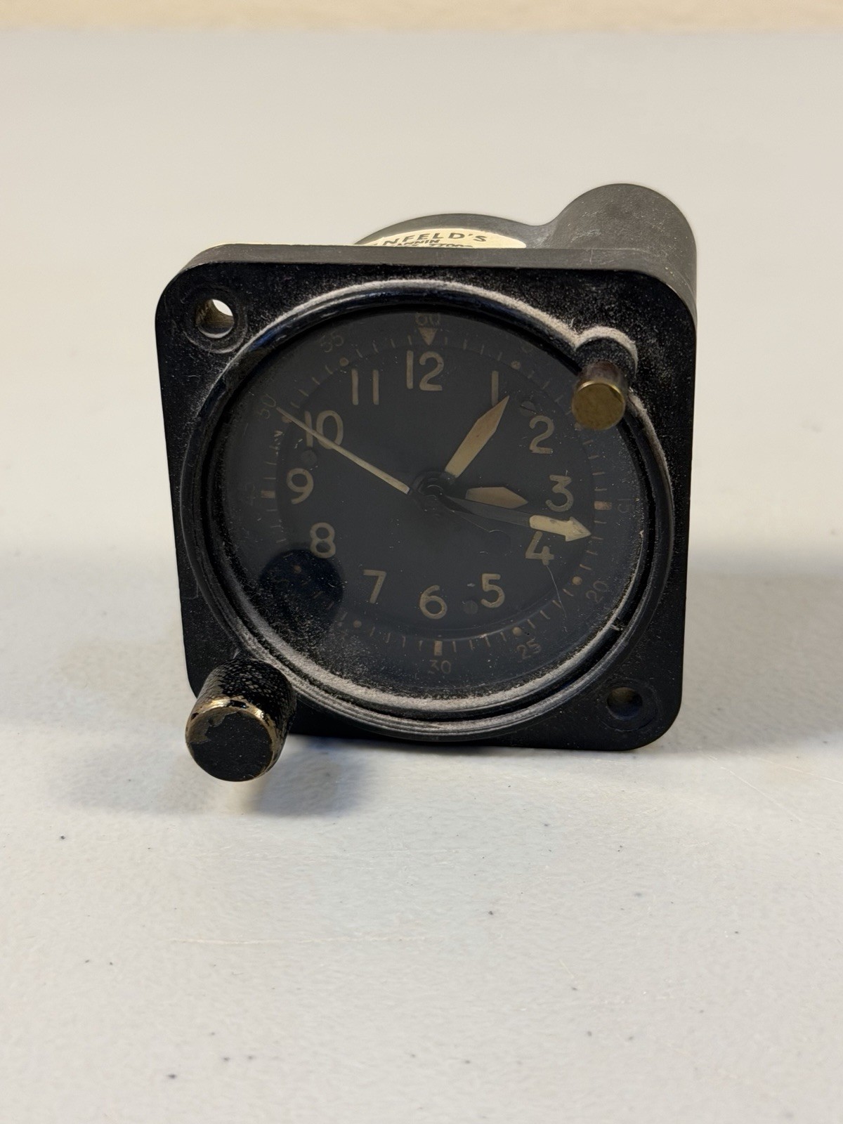 Vintage Waltham Precision A-13A Military Aircraft Clock 1963 Untested