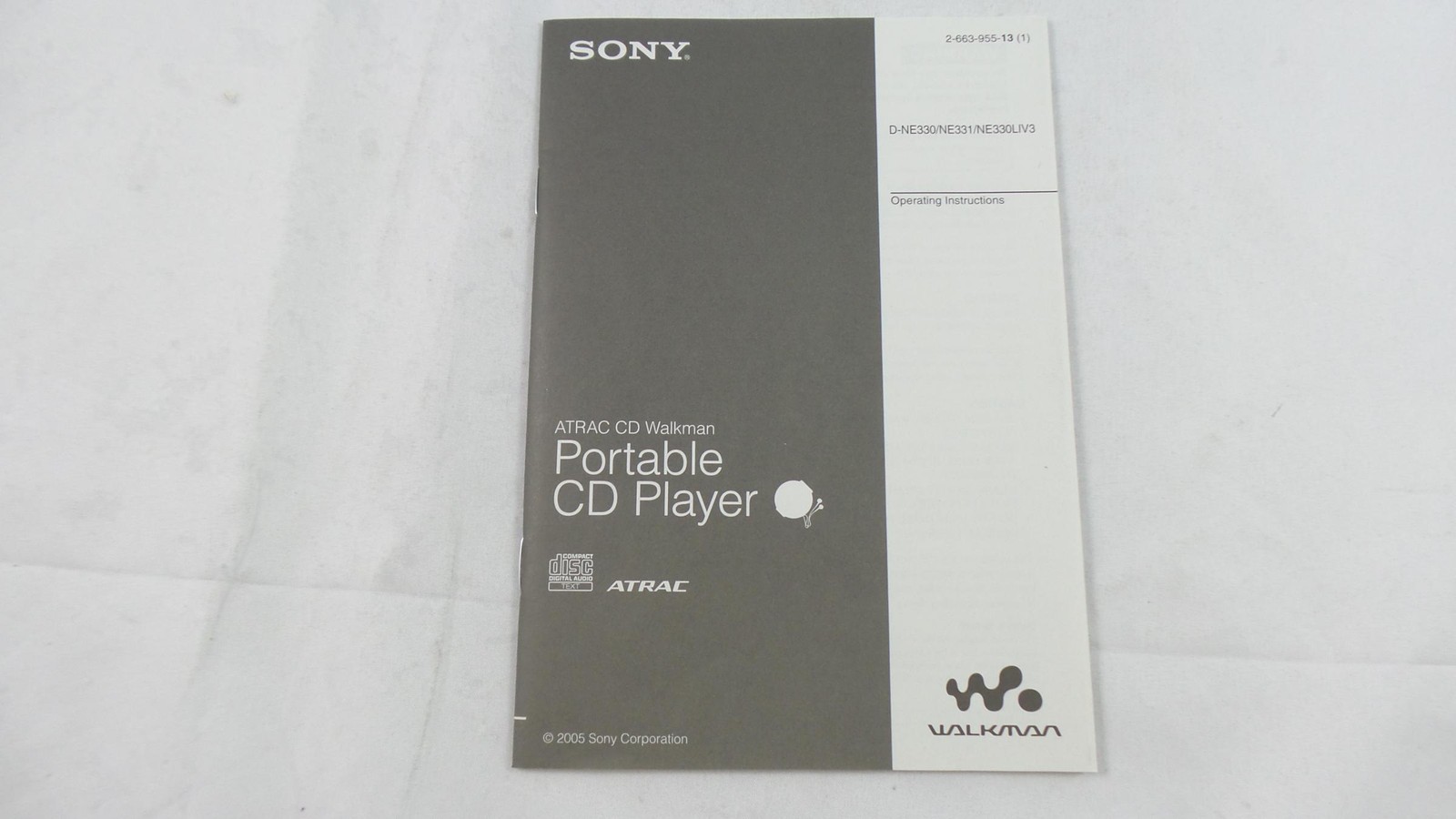 Sony D-NE330/331/NE330 LIV3 Operating Instructions