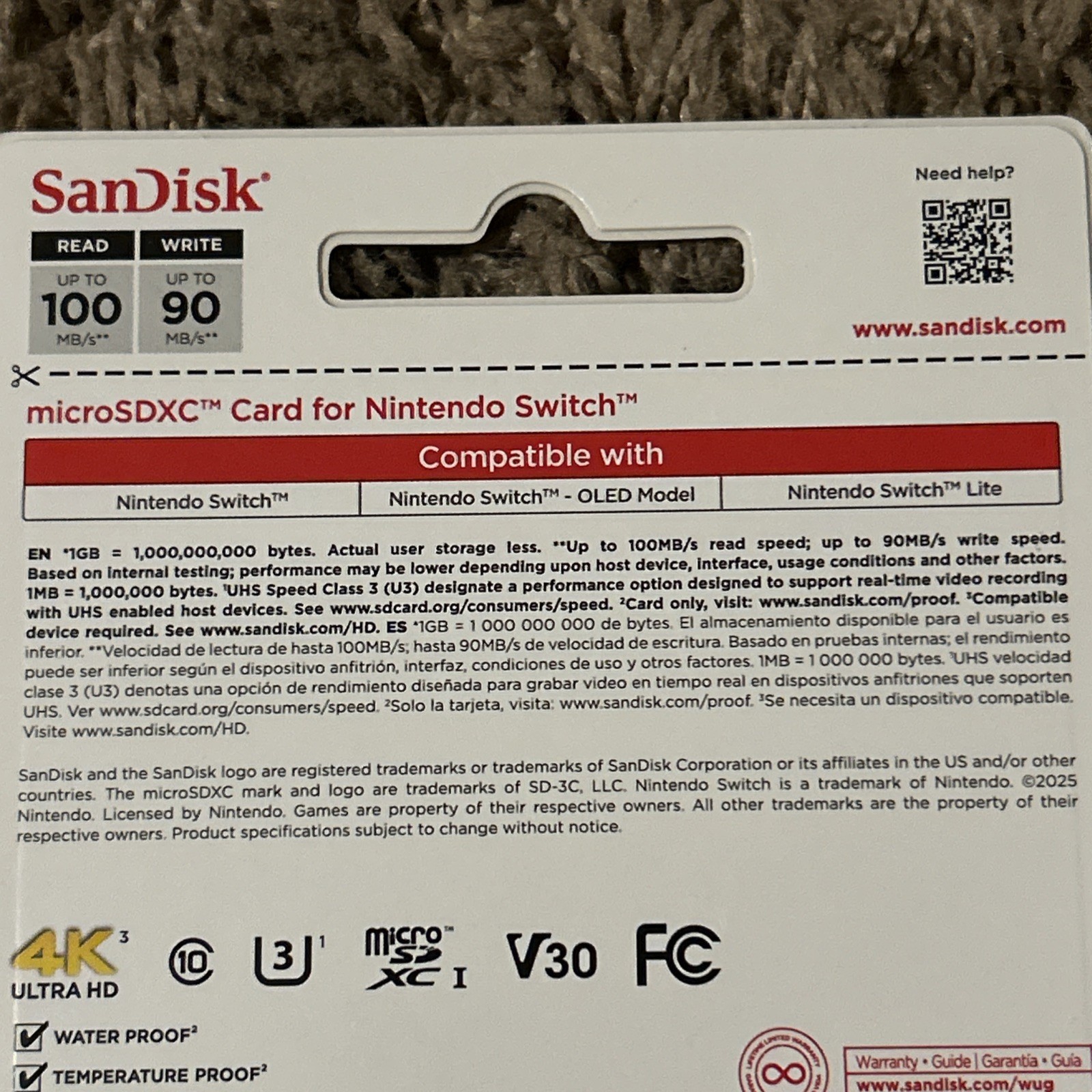 Nintendo Switch MicroSDXC 128GB *NEW*