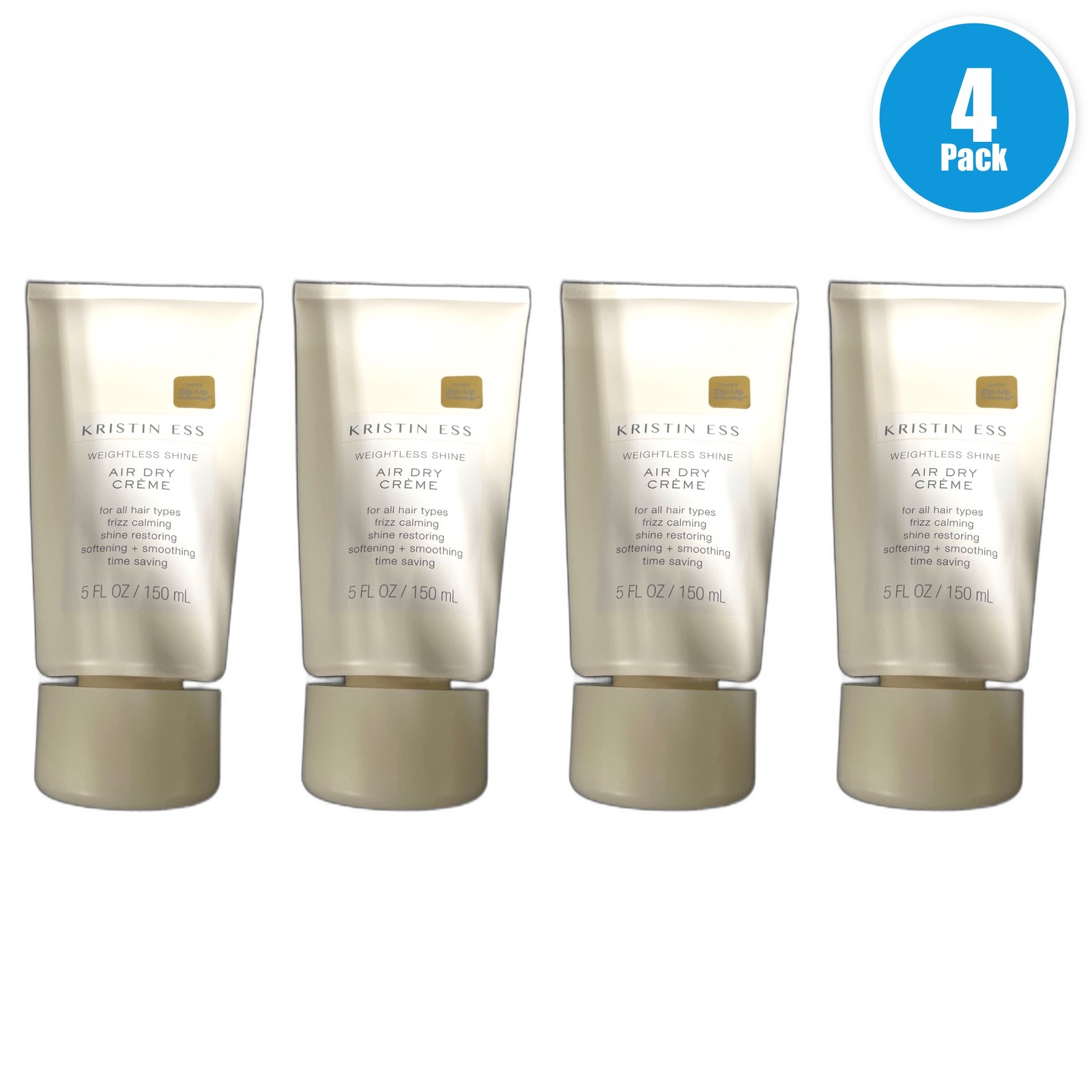 Kristin Ess Weightless Shine Air Dry Creme 5oz Pack of 4 New
