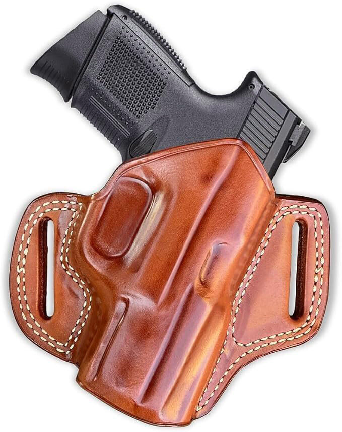 Leather Pancake Holster Fits Sıg Sauer P320-XTEN Compact 10mm 3.8" Barrel #1652#