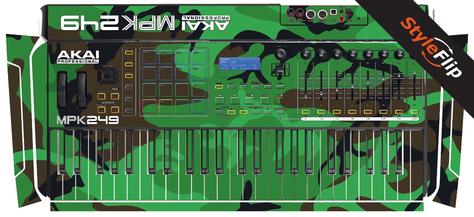 Akai MPK 249 Skin | Green Camo | Protective Decal | StyleFlip Skins