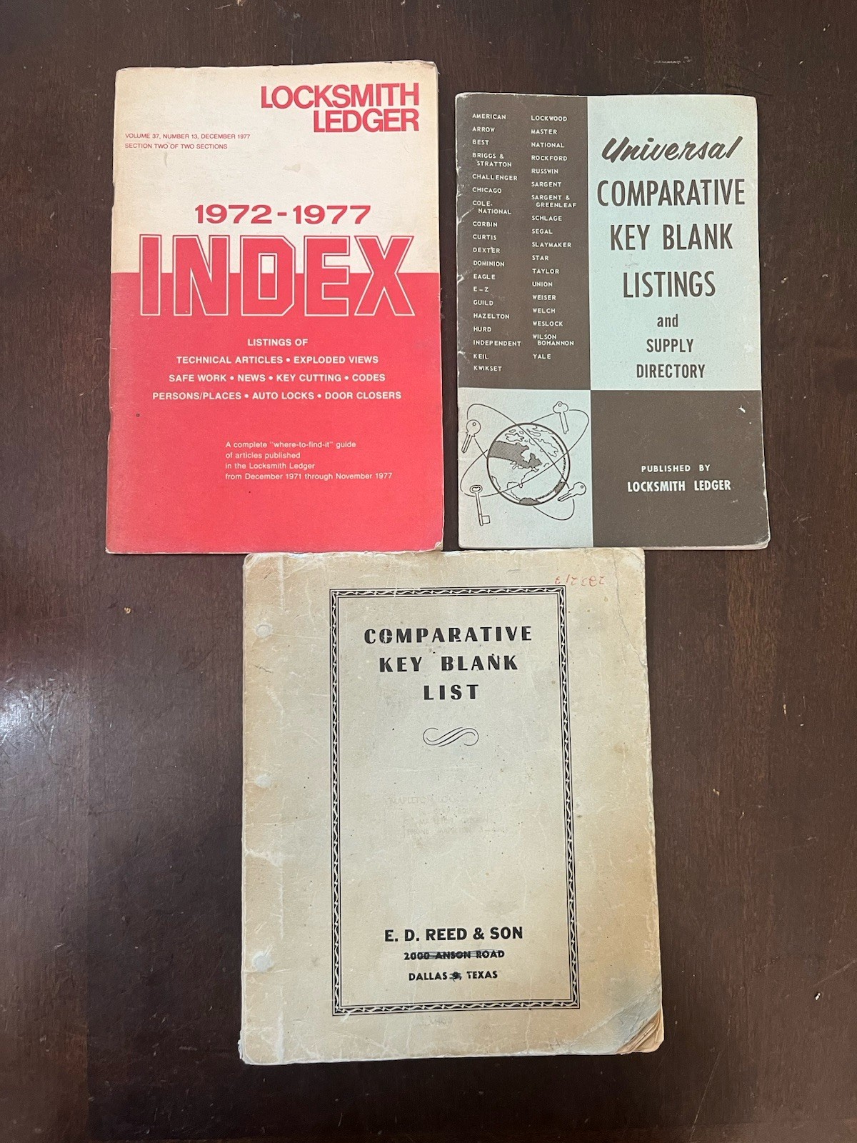 Vintage Locksmith Book Lot