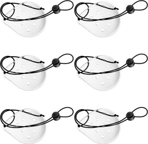 6 Pcs Clear Eye Shield After Cataract Surgery - Breathable & Adjustable Design