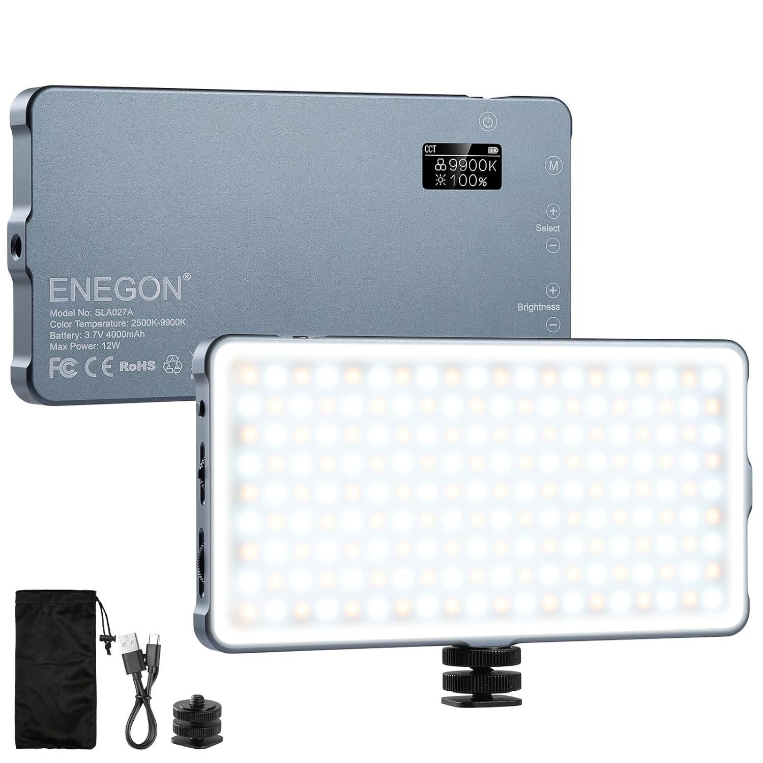 Luz Led Para Fotografia Video Camara 180 LED Potente De Cámaras DSLR 4000mAh NEW