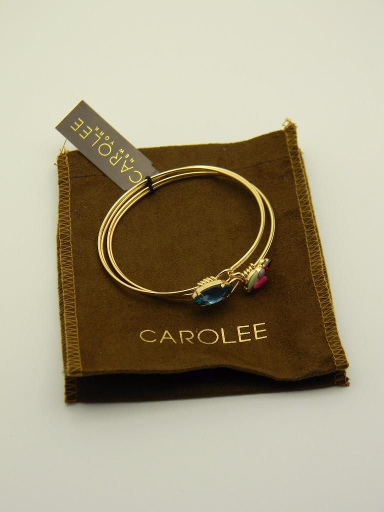 Carolee 2 Piece Stone Bangle Bracelet