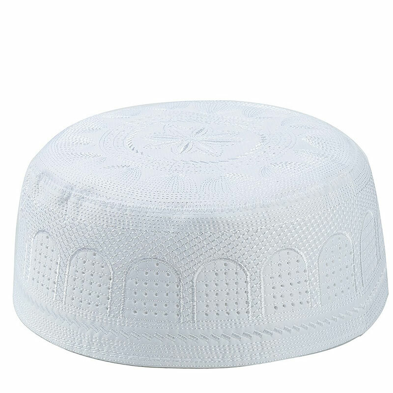 Men Skull Cap Muslim Islamic Prayer Hat Kufi Head Wear Ramadan Praying Scarf New