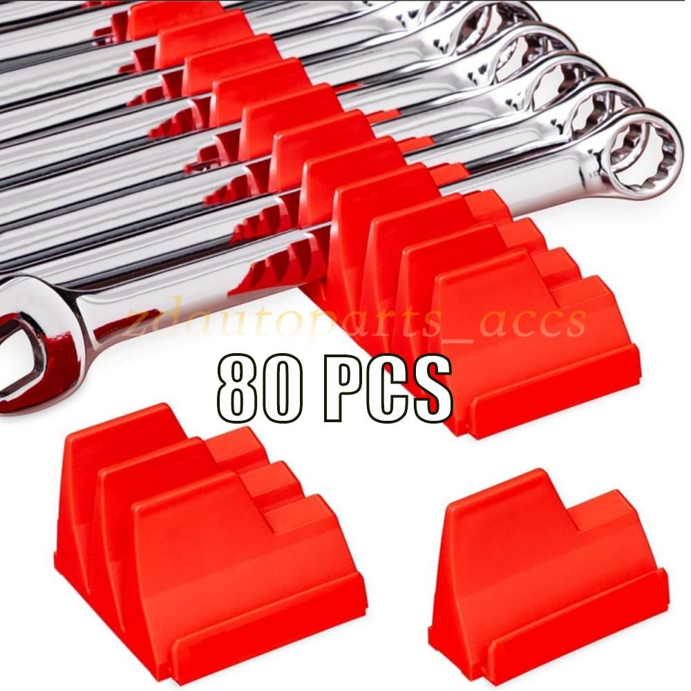 80X Magnetic Modular Wrench Organizer Compact Tool Storage Slots hold Tools SAE