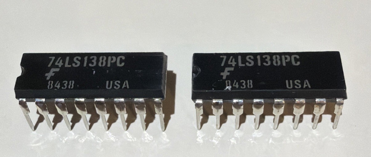 Fairchild 74LS138PC IC DIP 16 Decoders/Demultiplexers IC (Lot of 2)