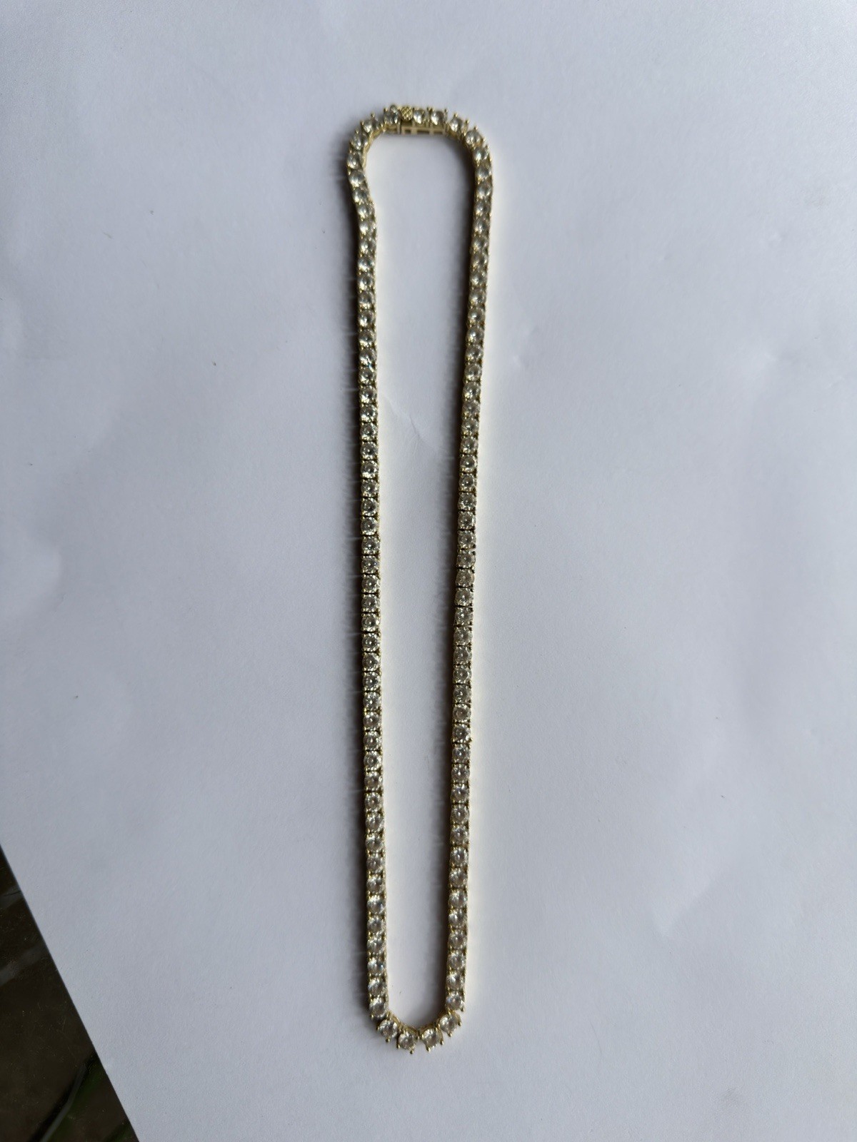 Estates Sale Jewerly: Untested Stones On 925 Silver Chain. 17 Inches/36.2 Grams