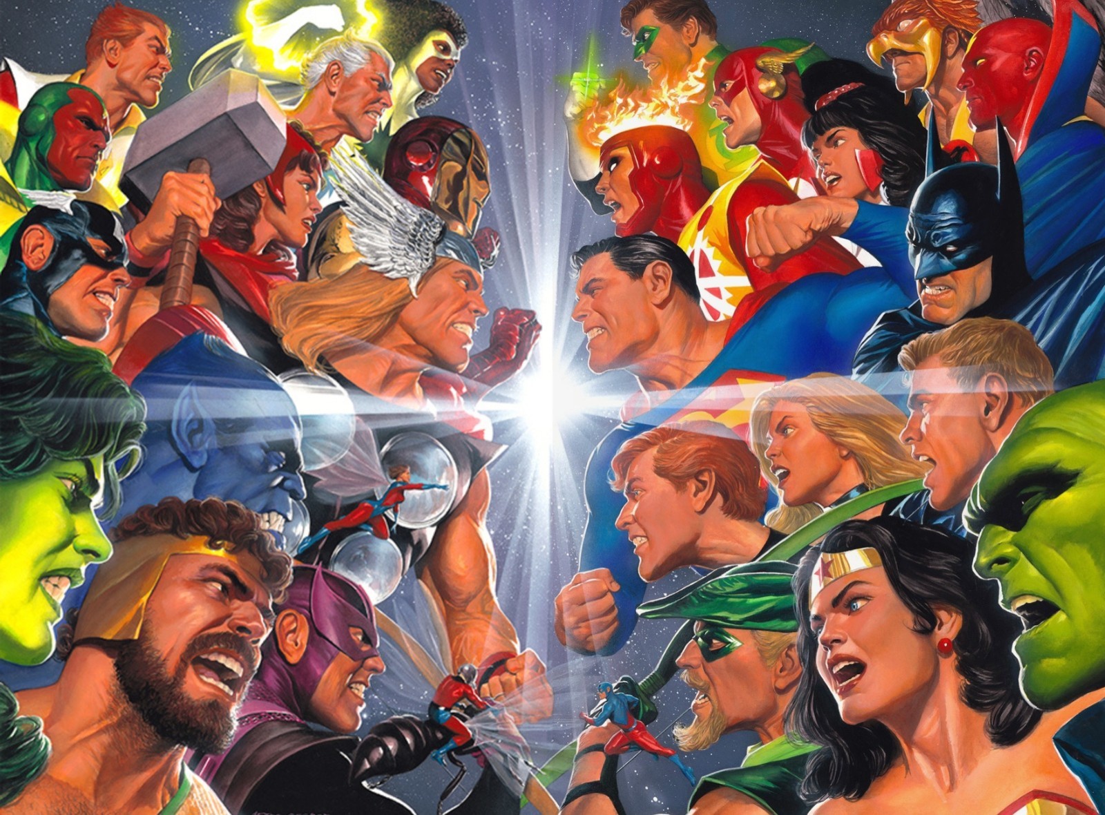 JLA/Avengers #3 Avengers/JLA #4 Facsimile Alex Ross Connect Set PRESALE 8/26/26