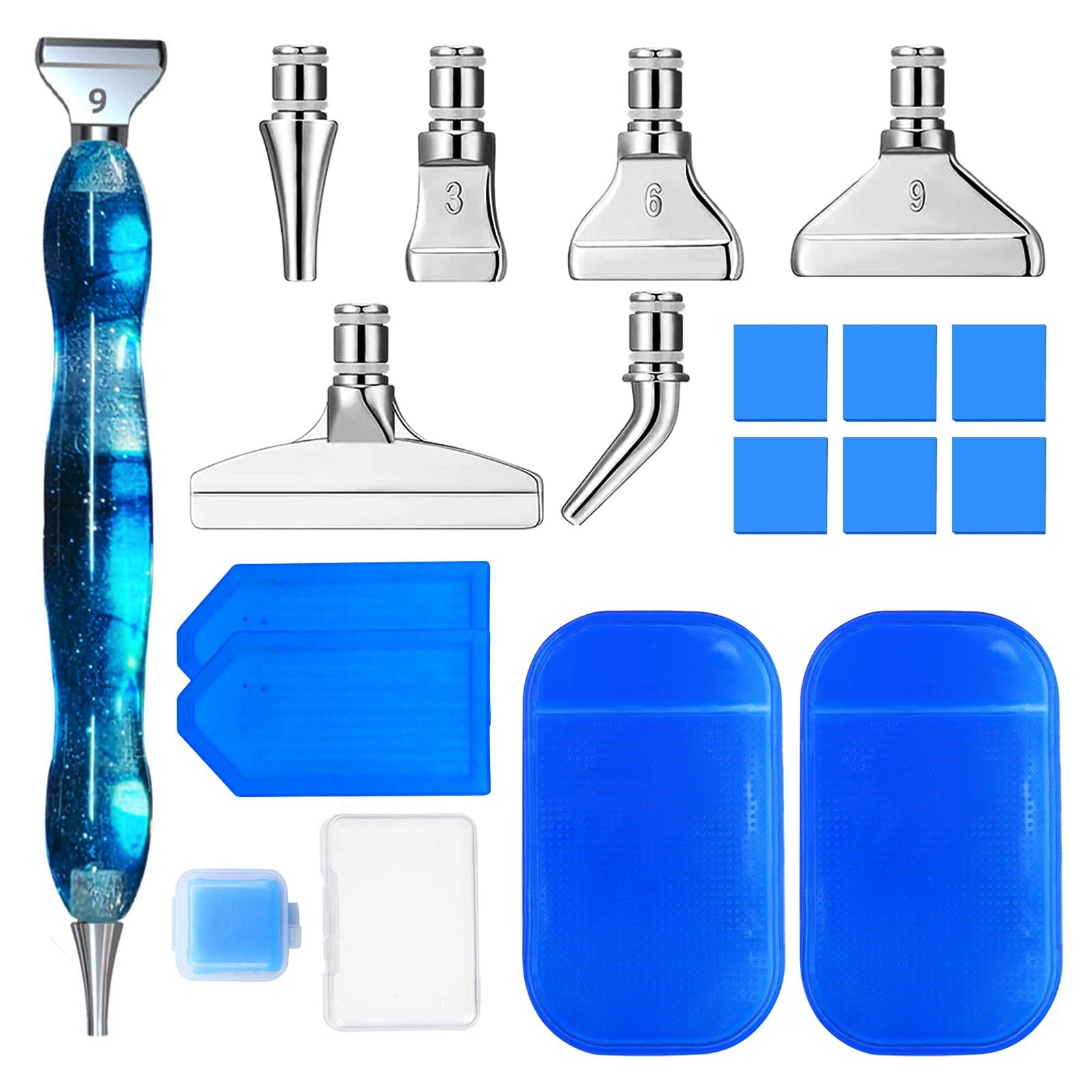 ZYNERY 18 PCS Diamond Painting Pens Kit, Metal Tips & Resin Drill Pens, Diamo...