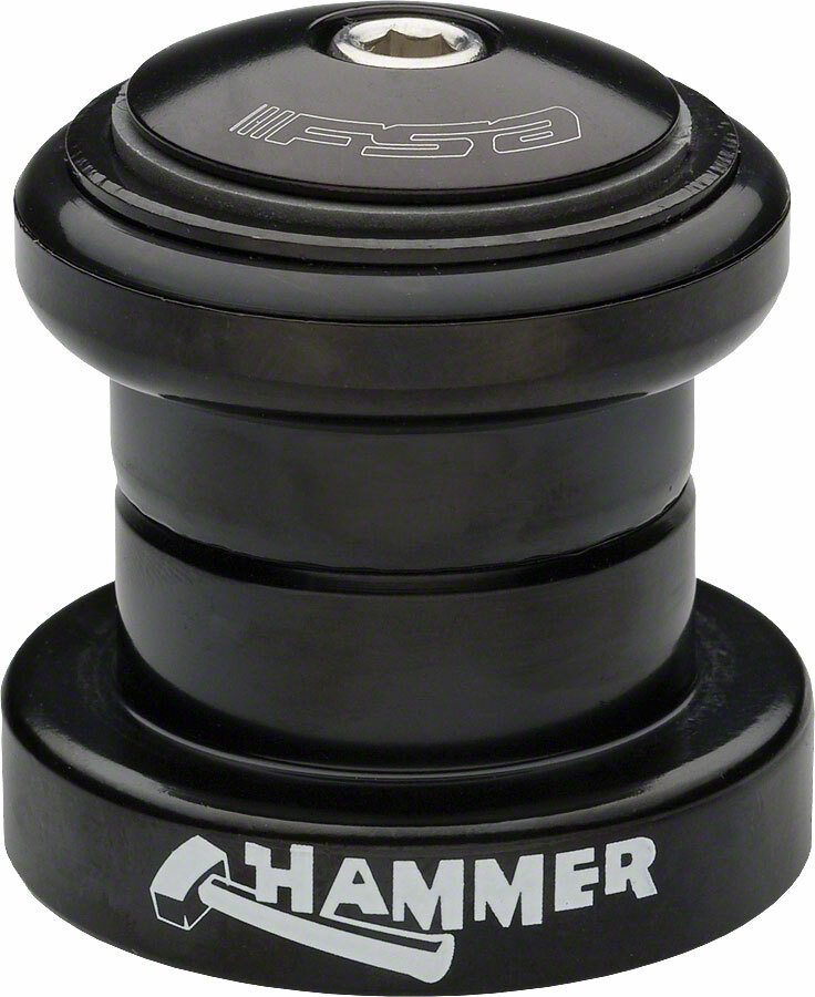 FSA Hammer 1-1/8" Heavy Duty Threadless Headset, Black