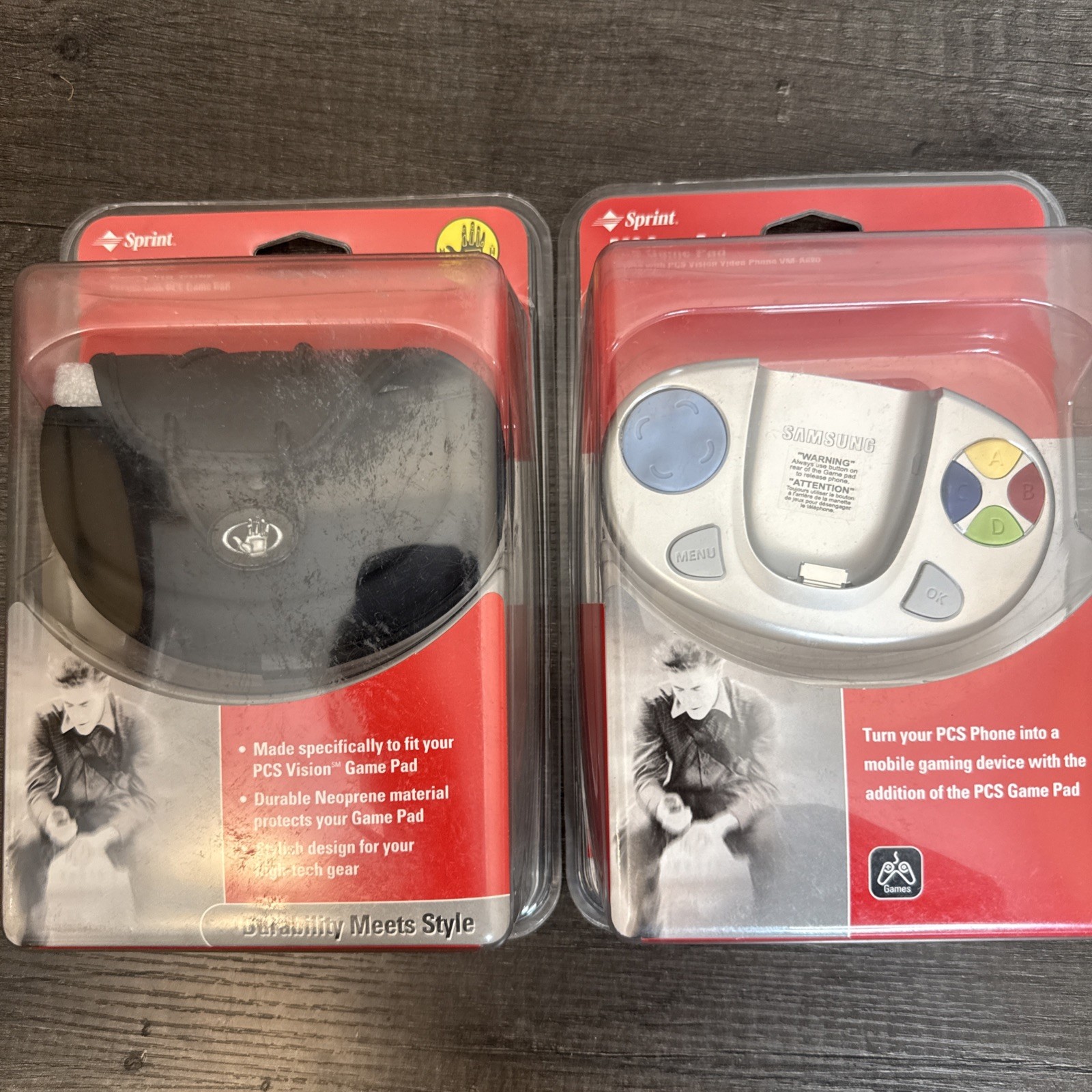 NOS Sprint PCS Samsung VM-A680 Game Pad & Carrying Case Lot Sealed