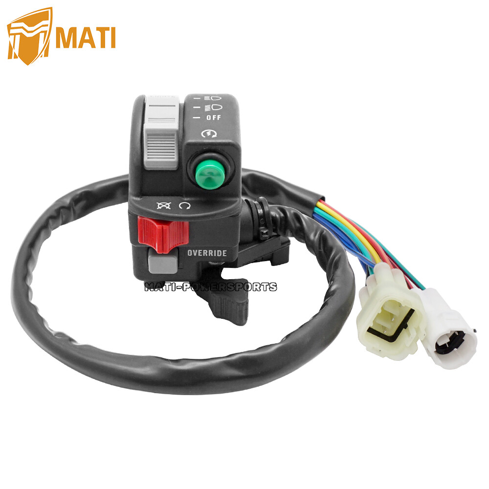 Start Stop Switch & Ignition Key Switch for Yamaha Grizzly 400 660 Big Bear 400