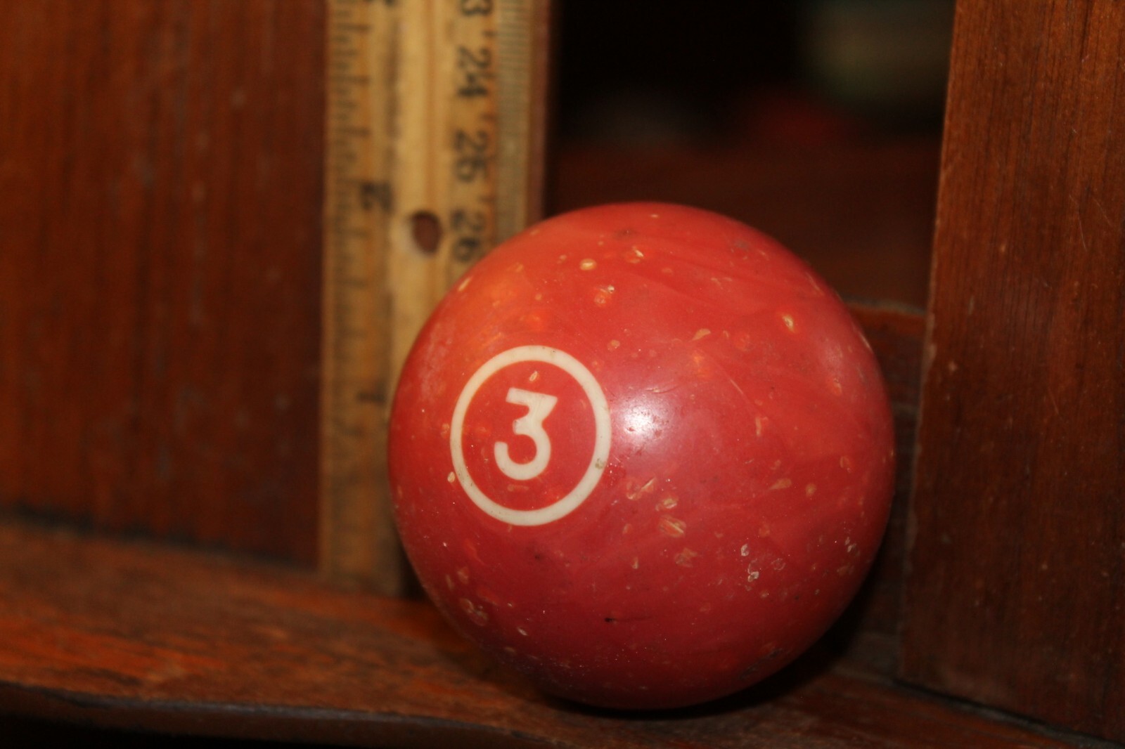 Antique Clay Billiard Pool Ball #3