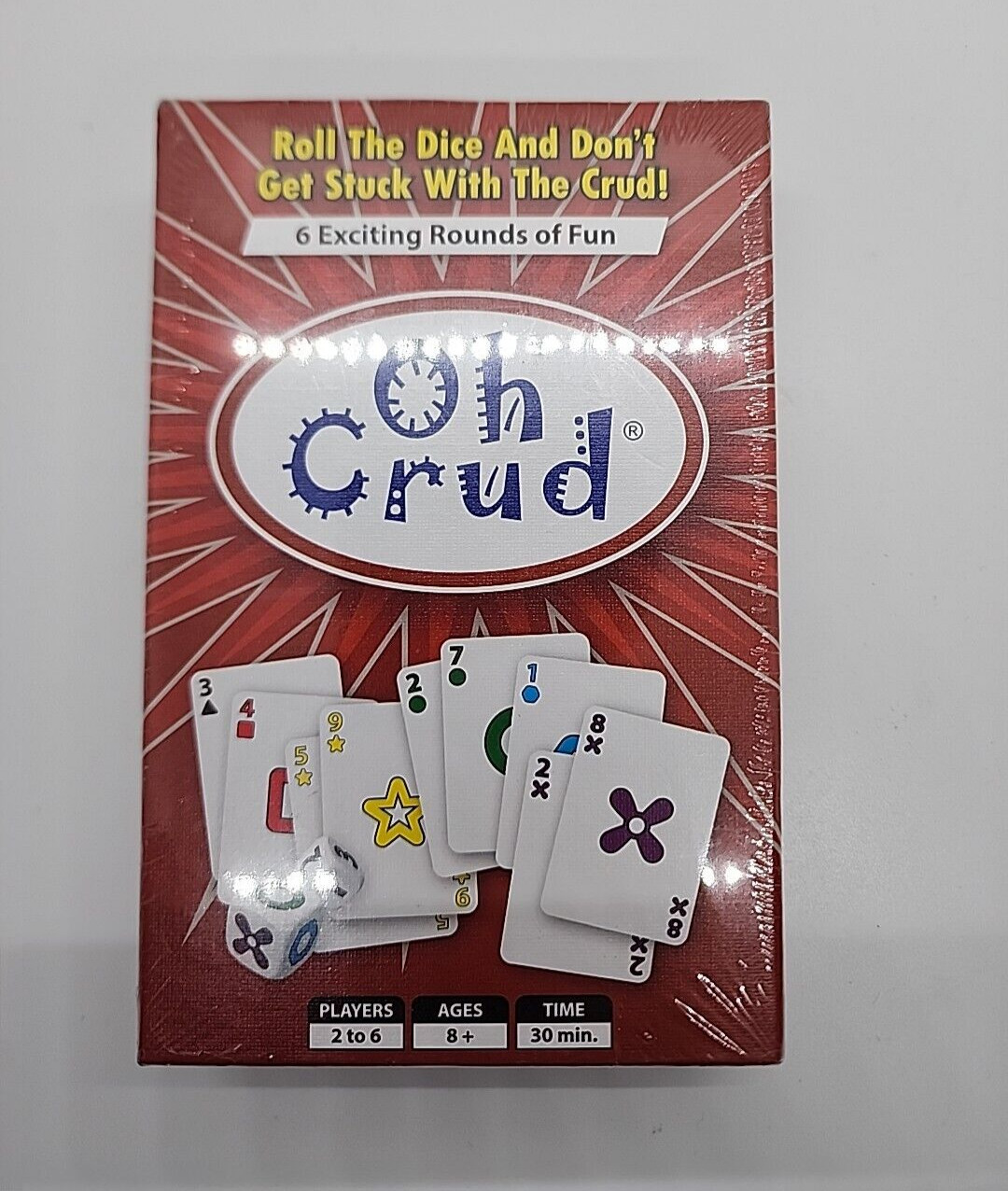 Oh Crud Card & Dice Game for 2 to 6 Players Strategy Card Game Fun