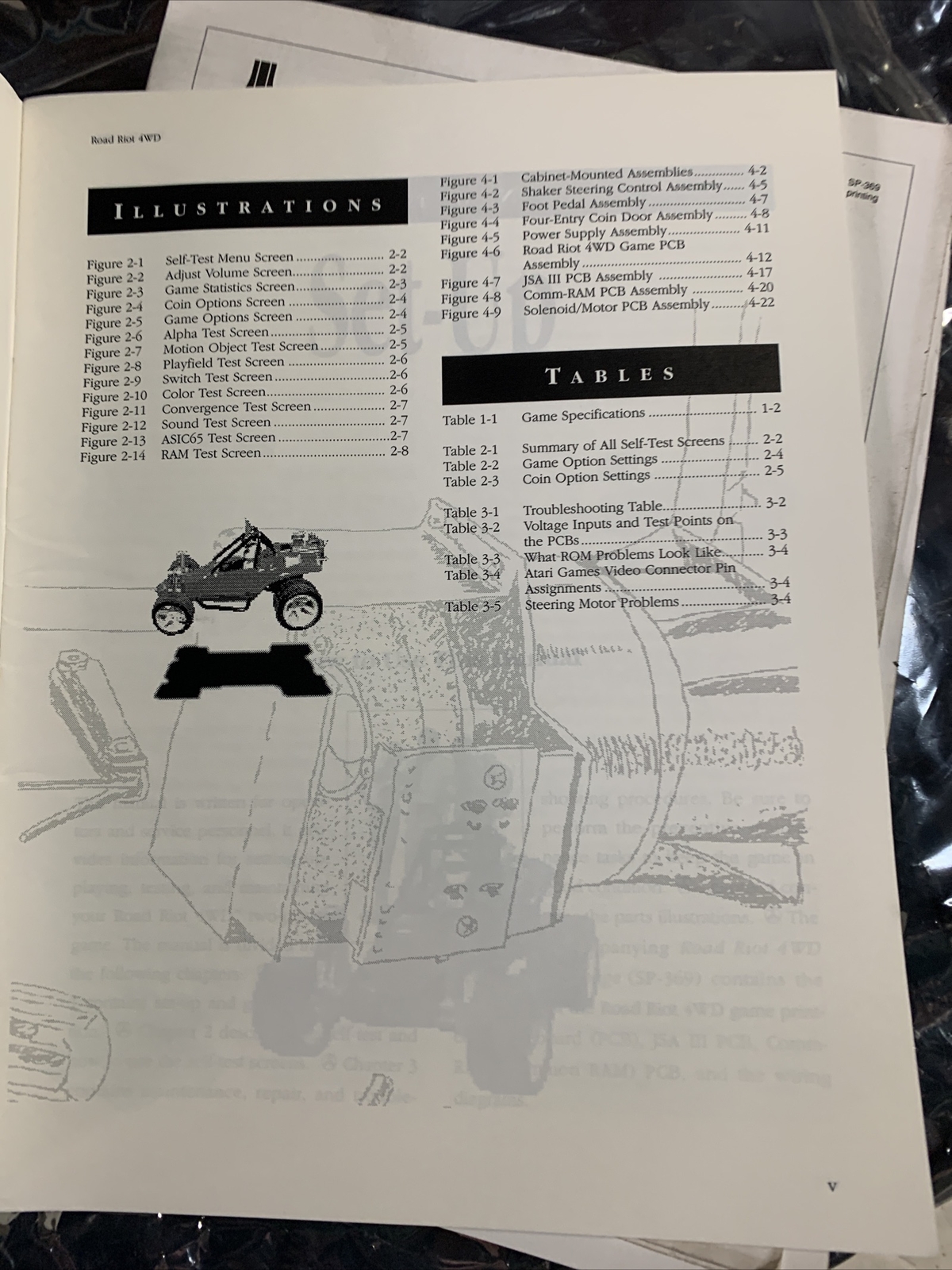 Original Road riot Atari set￼ arcade video game manual