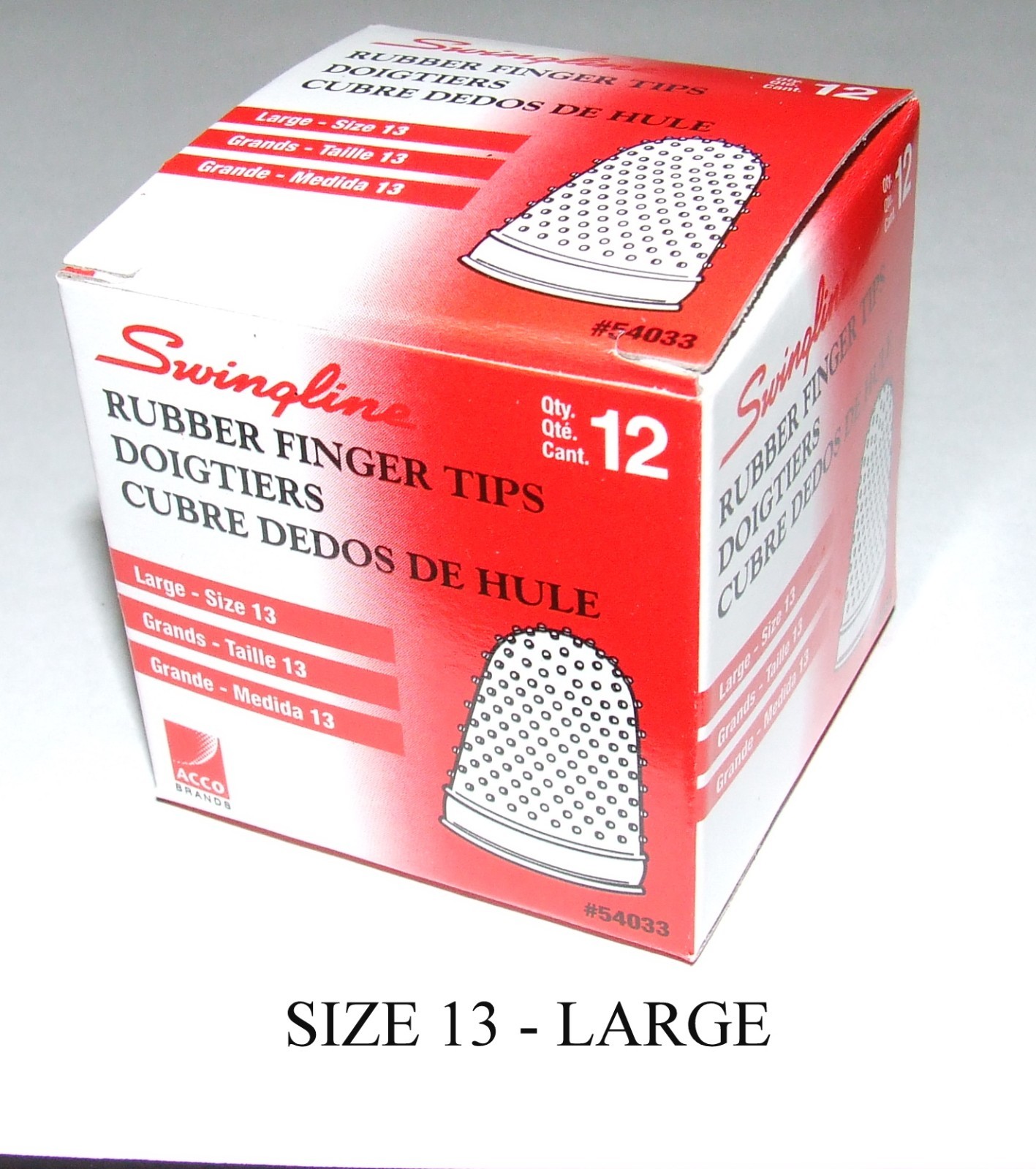 Rubber Finger Tips (Thimbles), Size-13 (Large), Count=12, Free Shipping*