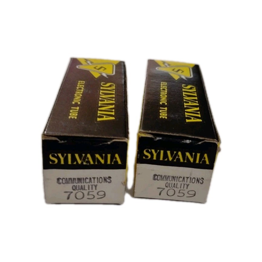 Sylvania Electronic Tube 7059 LOT of 2 NEW in Box Vintage Vacuum Tube