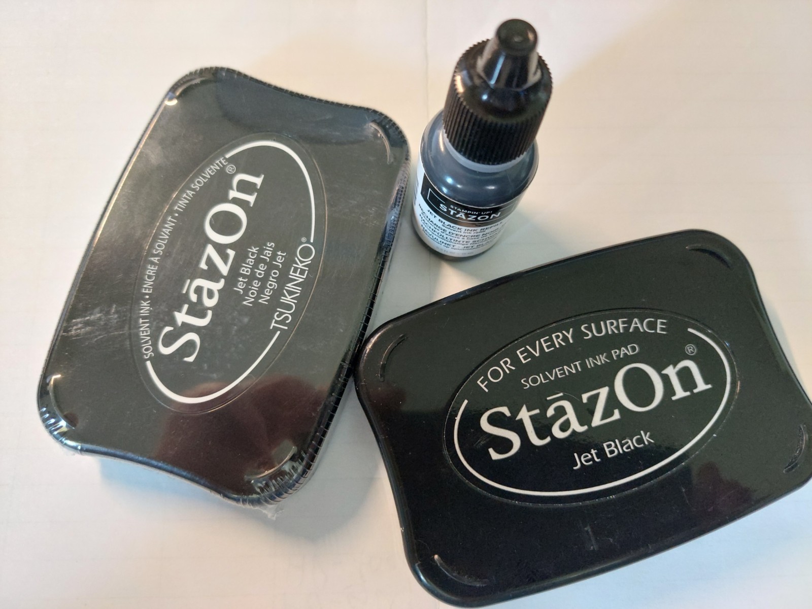 Jet Black Stazon Ink Pad or Refills Your Choice Tsukineko