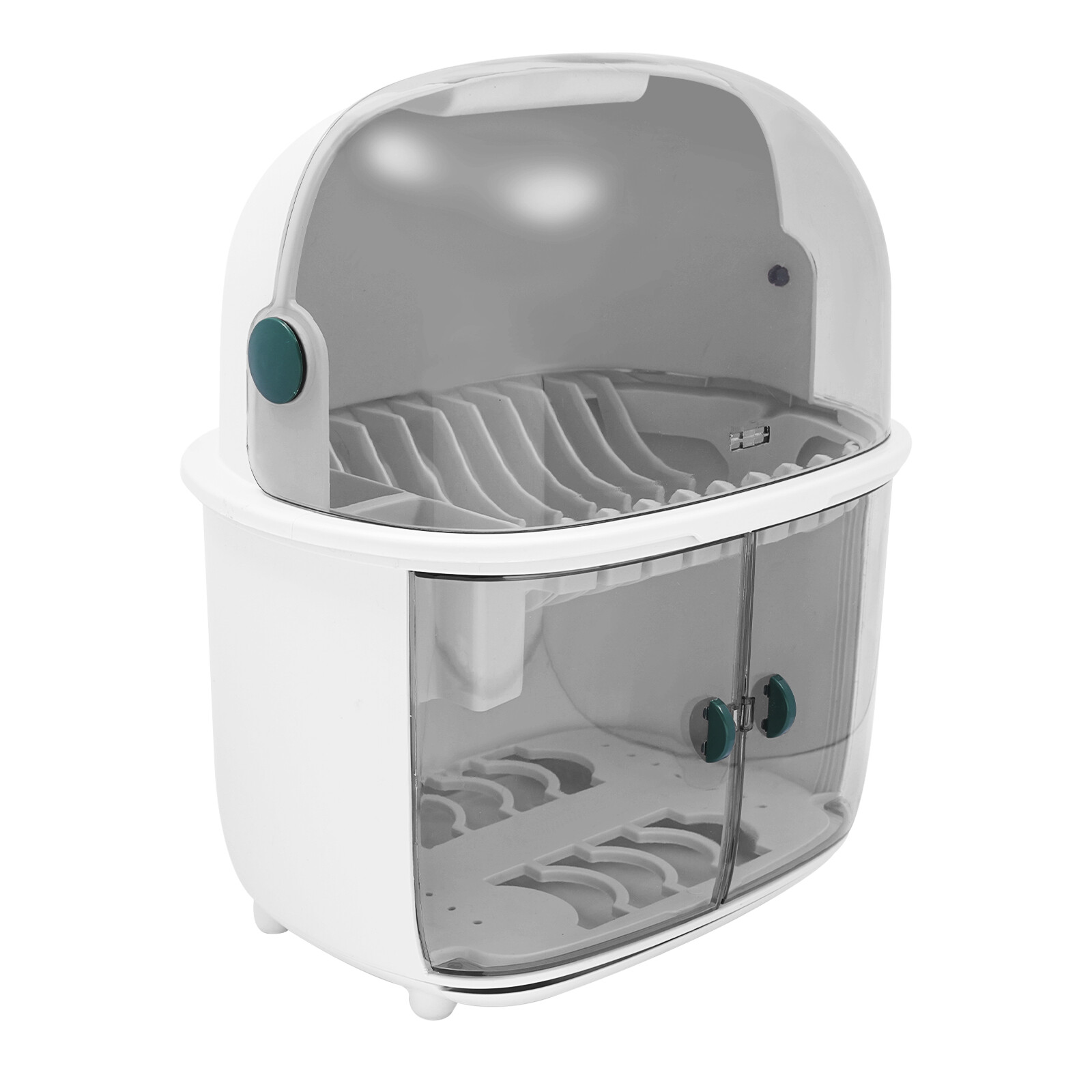 2 Tier Plastic Drying Rack for Kitchen, Dish Drying Rack 2-tier Dish Drying Rack