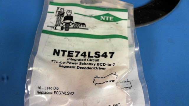 New (2pcs) NTE74LS47 NTE ELECTRONICS IC Logic
