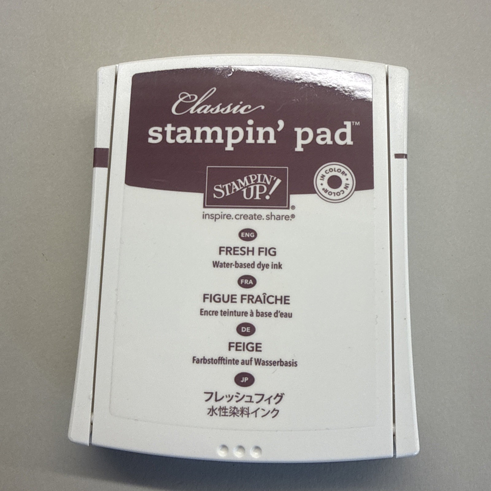 Stampin' Up! Pad Water Based Dye Ink Fresh Fig 144082