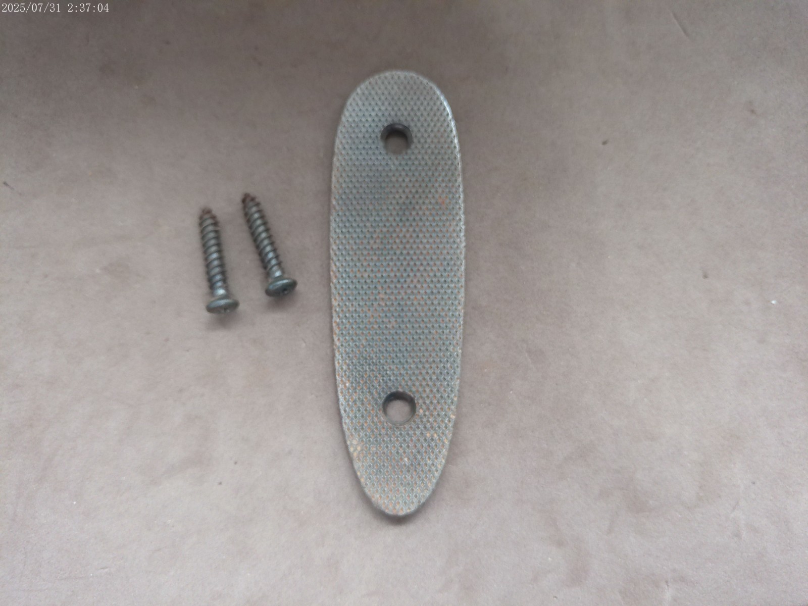 Winchester 94 steel checkered butt plate with screws