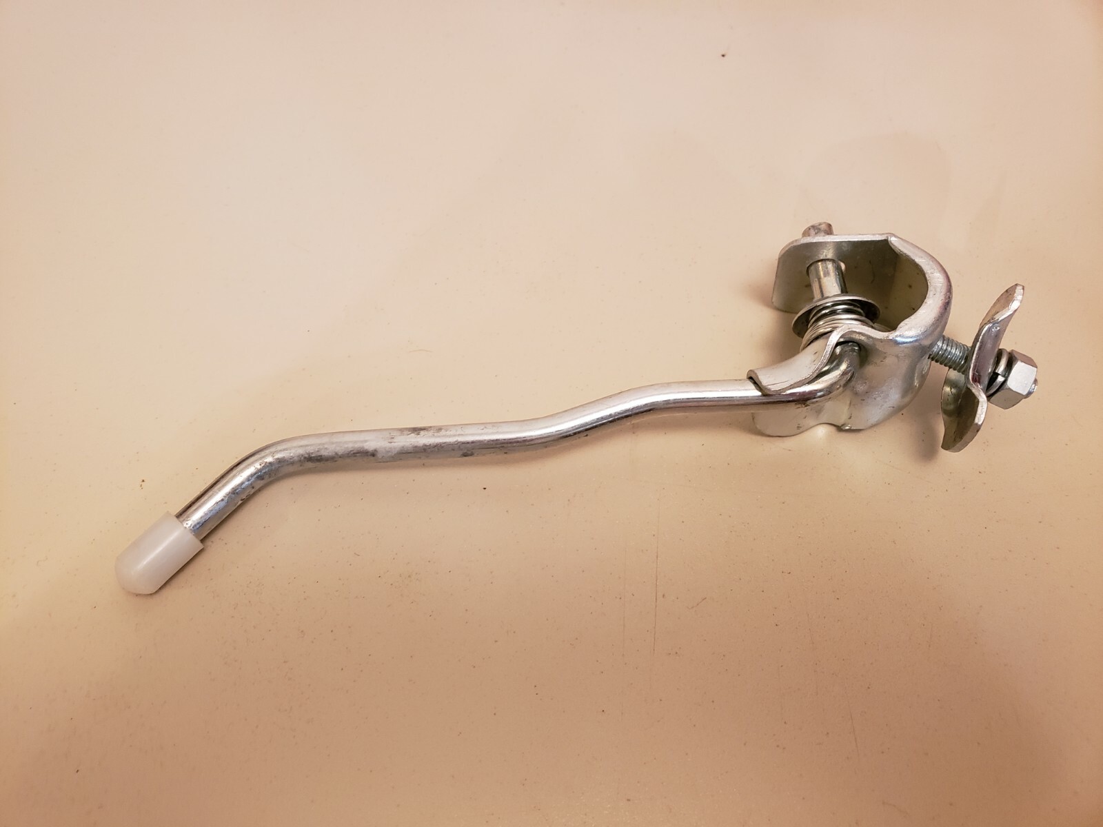 NOS Cycle Kickstand #620...20" Curved Leg...White Tipped...Bicycle...Bike