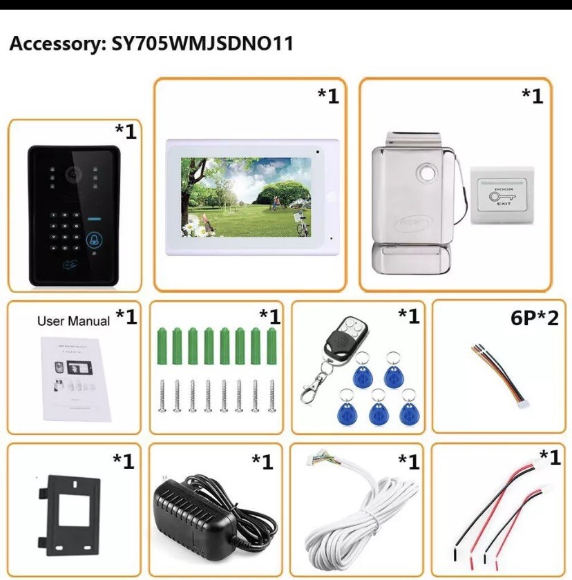 7 WiFi Visual Intercom Doorbell G1N