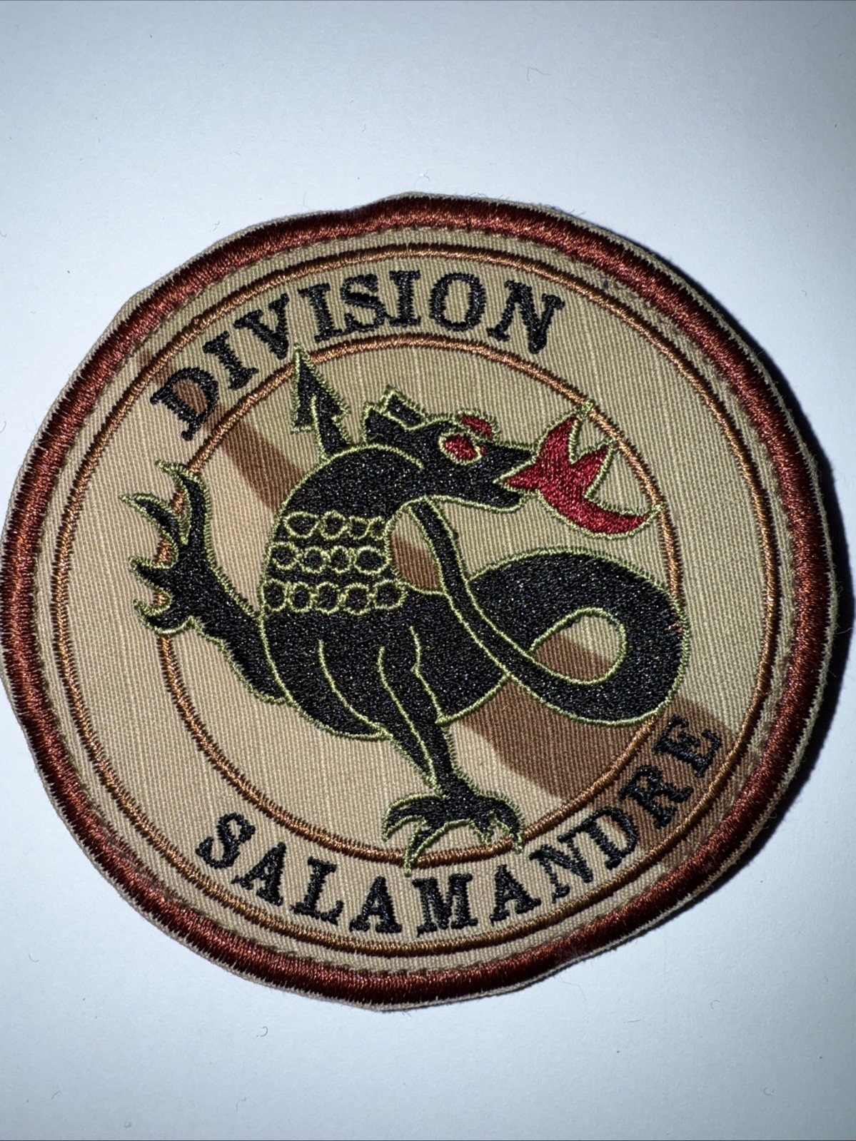 US Military/France Division Salamander-Afghanistan Variant  -Rare Patch