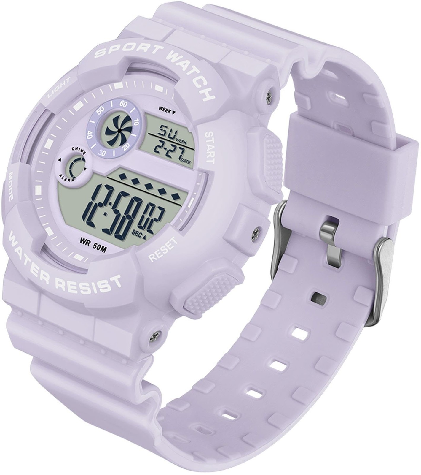 findtime Digital Watch Womens Sport Waterproof White Wrist Watches for Women ...